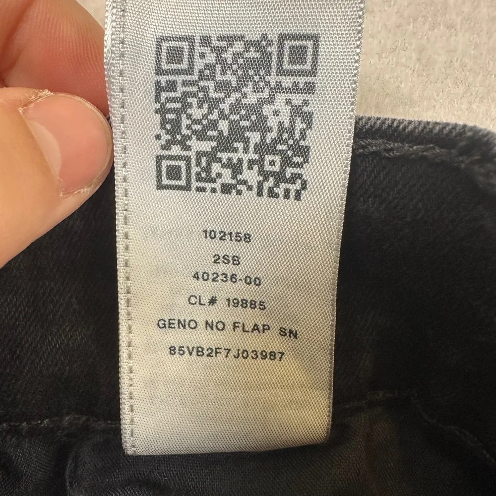 True Religion Geno Relaxed Slim Jeans Black Wash Denim 102158 Size 28x31 Mens